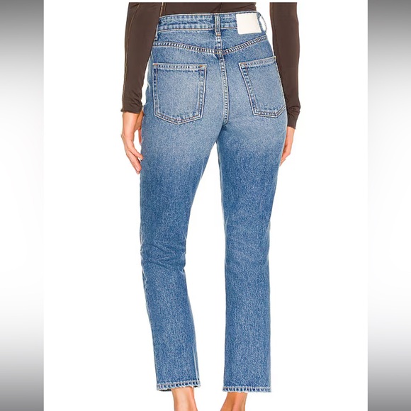 Revolve GRLFRND Karolina High Rise Straight Crop in Long Island - Picture 4 of 6